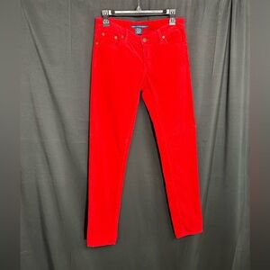 RALPH lauren Vibrant Red Women's Jeans size 4 pre owned Exellent condition